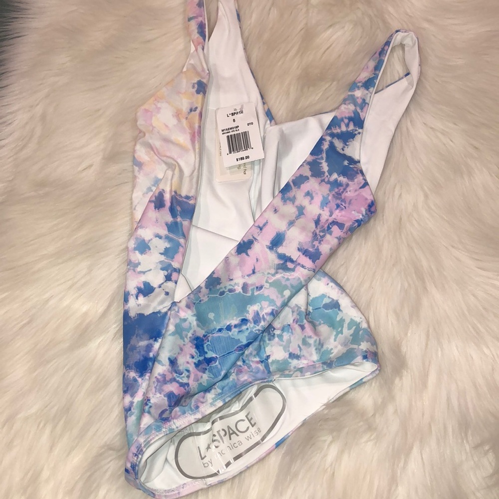 L*Space Arizona Tie Dye One Piece Swimsuit Sz 6/S - Picture 11 of 11